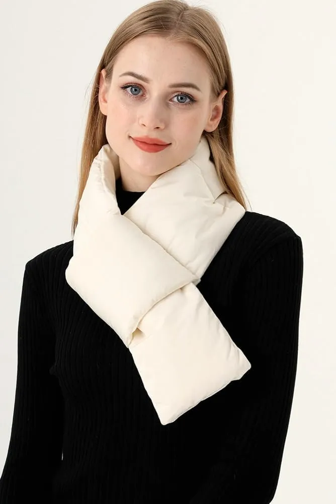 Molodo Scarf for Women Winter Scarf Portable Lightweight Puffer Scarf Women's Fashion Accessories Travel Scarf Mens Scarf