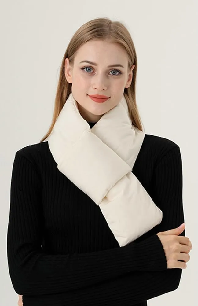Molodo Scarf for Women Winter Scarf Portable Lightweight Puffer Scarf Women's Fashion Accessories Travel Scarf Mens Scarf