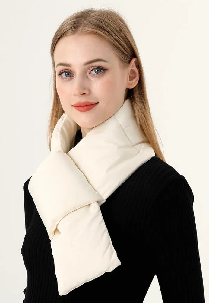 Molodo Scarf for Women Winter Scarf Portable Lightweight Puffer Scarf Women's Fashion Accessories Travel Scarf Mens Scarf