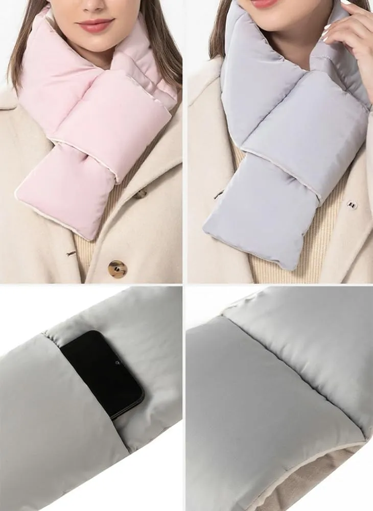Molodo Scarf for Women Winter Scarf Portable Lightweight Puffer Scarf Women's Fashion Accessories Travel Scarf Mens Scarf