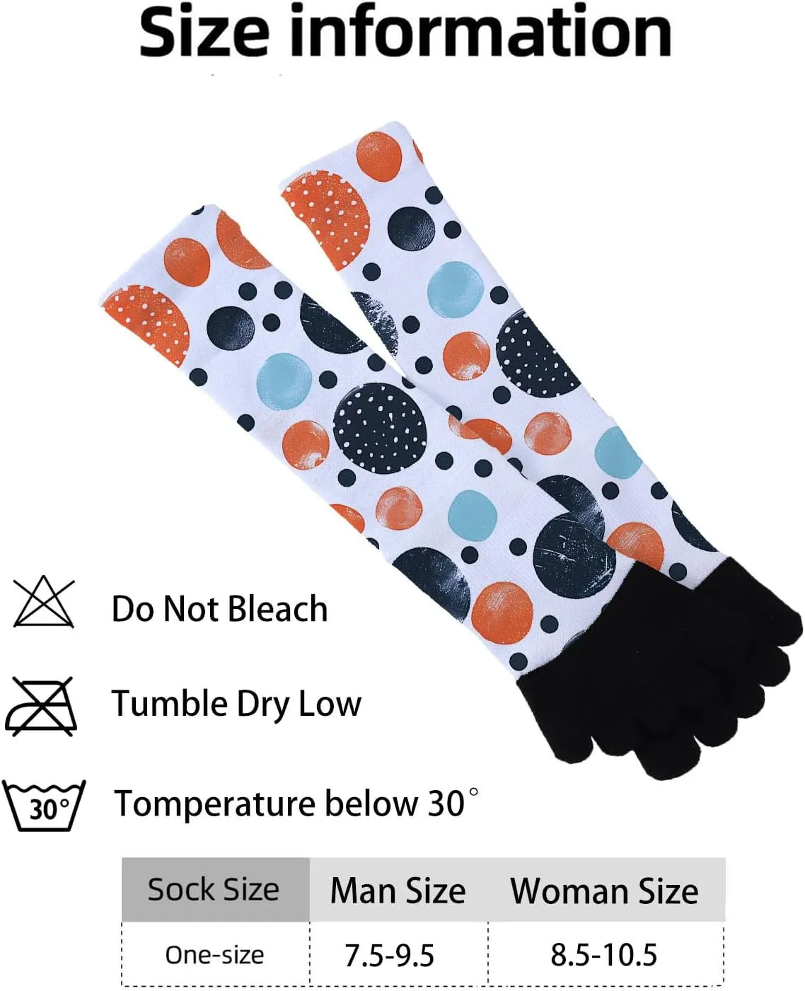 Novelty Funny Toe Socks, Chirstmas or Birthday Gift for Men and Women, Crazy Silly Print Crew Dress Socks, One Size