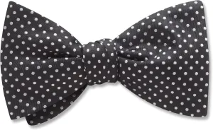 Oriel Black - bow ties 15.5-19.5 inches Standard/Slimline (Pictured) Freestyle/Self-Tie