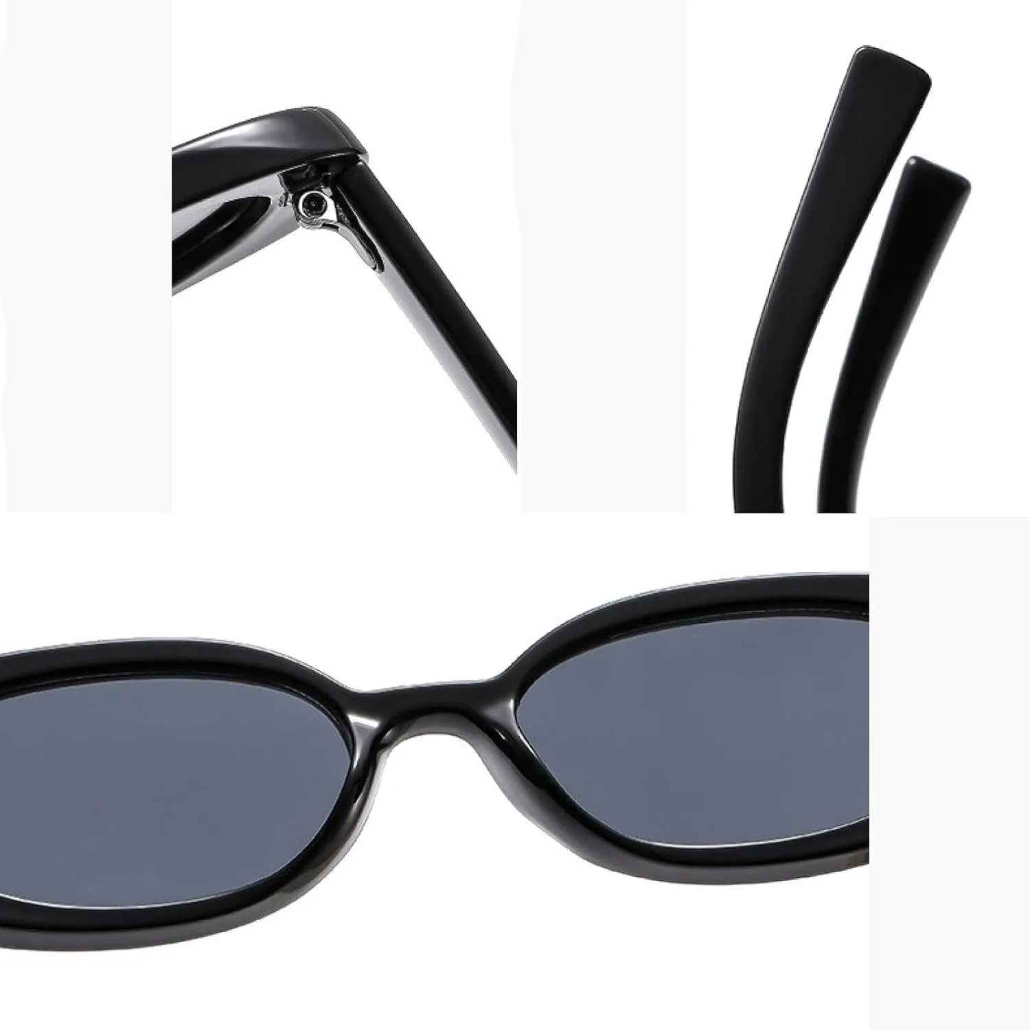 Oval Sunglasses Women Popular Vintage Rivet Suneyeglass Outdoors