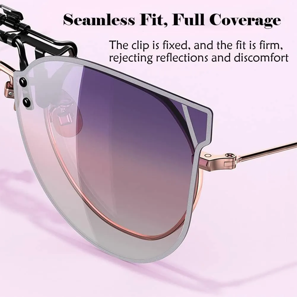 Polarized Clip On Sunglasses, Cat Eye Clip On Sunglasses, Clip on Sunglasses