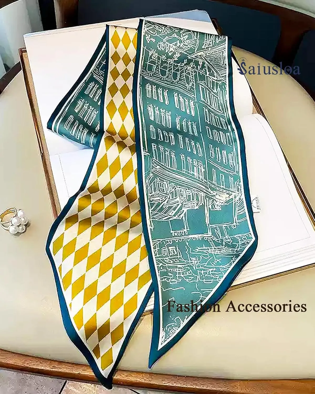 Purse Scarf For Handbags Head Scarves For Women's Hair Bags Scarfs Long Skinny Scarves Fashion Silky Headbands Accessories