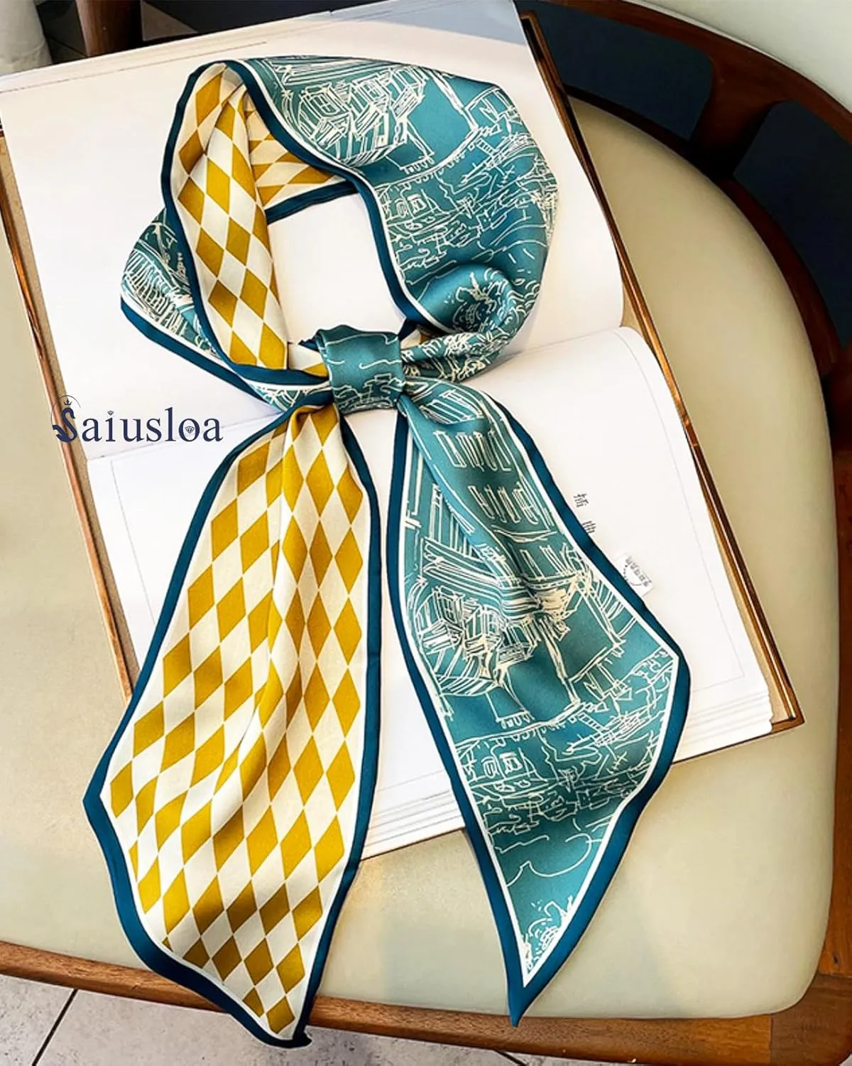 Purse Scarf For Handbags Head Scarves For Women's Hair Bags Scarfs Long Skinny Scarves Fashion Silky Headbands Accessories