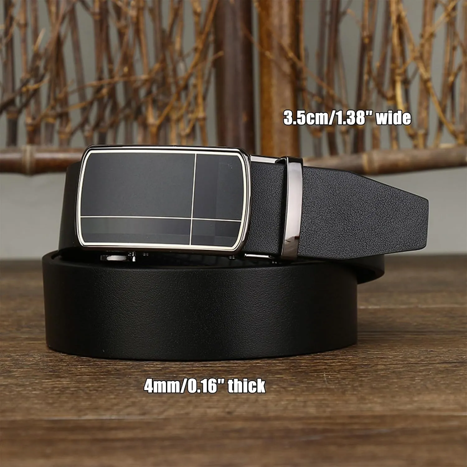 Ratchet Belts for Men Dress Casual Suit, Trim To Fit, Automatic Buckle Belt Men