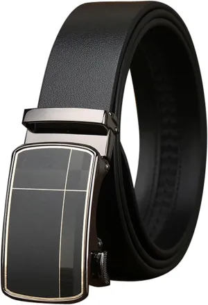 Ratchet Belts for Men Dress Casual Suit, Trim To Fit, Automatic Buckle Belt Men