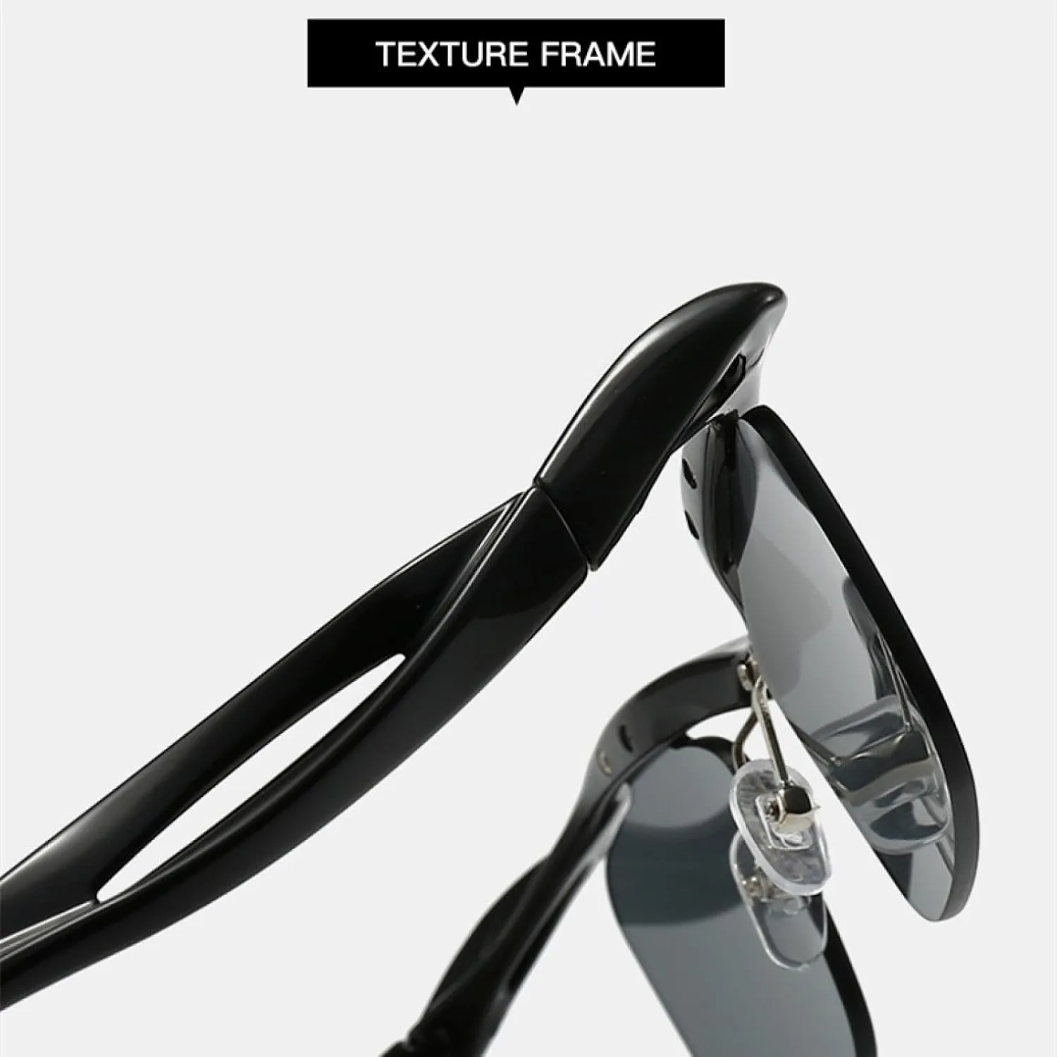 Rimless Rectangle Sunglasses Women Men Luxury