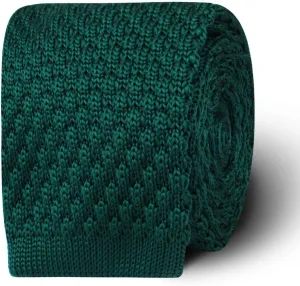 Rio Green Knitted Tie - Mens Wedding Tie - Formal and Casual Occasions