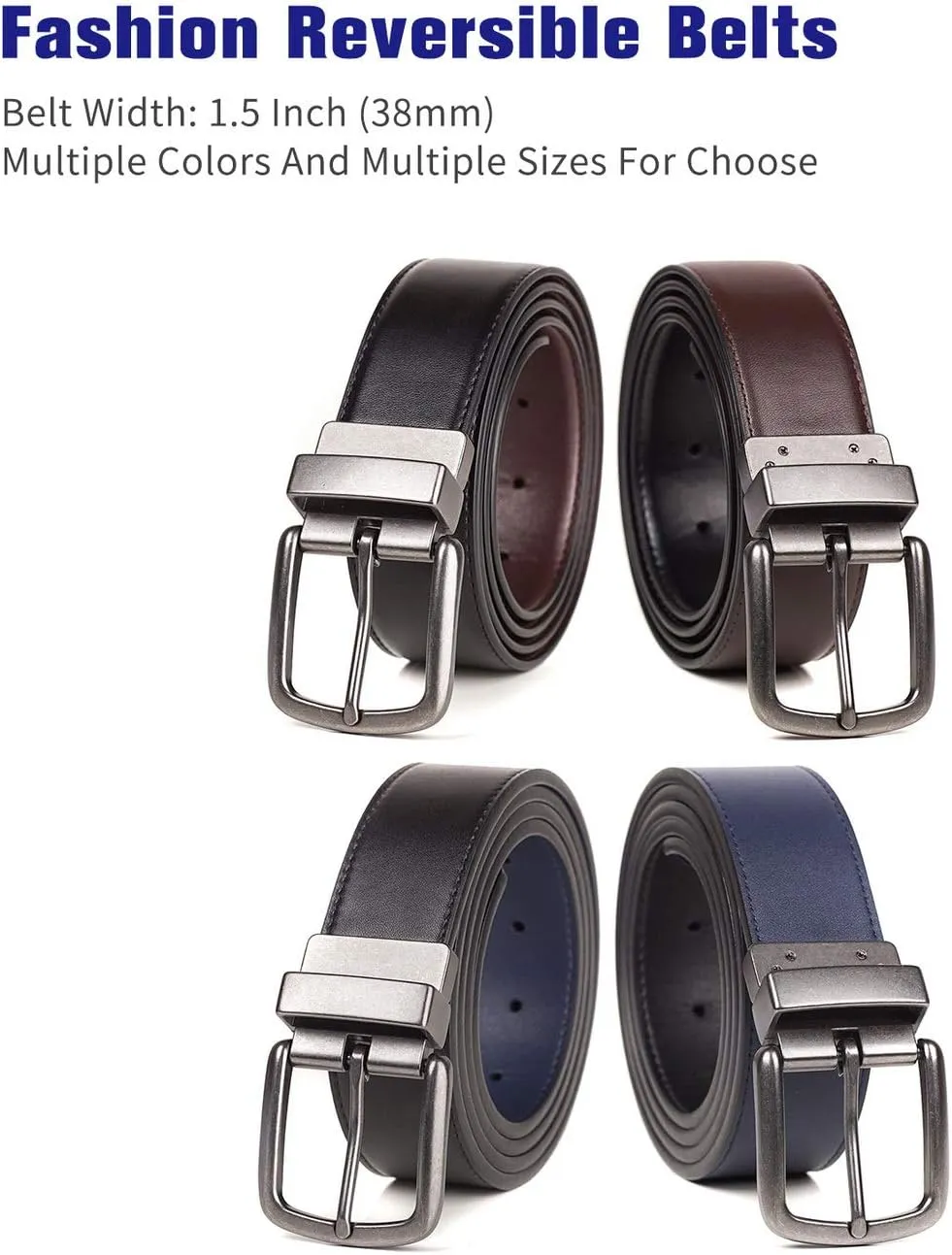 SAMBATA Mens Belt Big & Tall Size 36 to 100 inch
