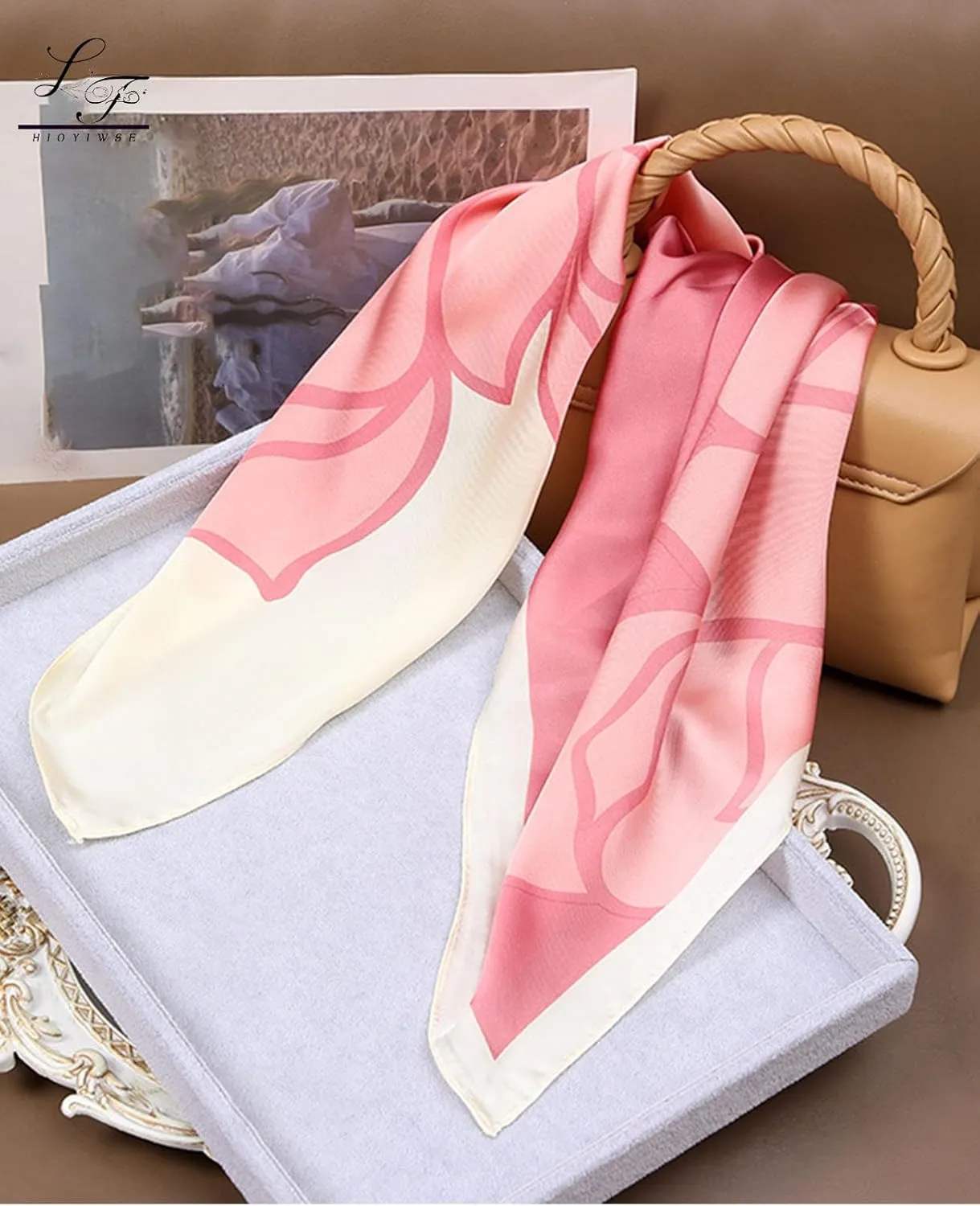 Satin Bandanas Head Scarf For Women Hair Scarves Accessories Lightweight Fashion Wrap Neck Silk Sleeping Headscarf