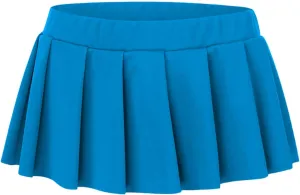 School Girl Outfit Lingerie Women Pleated Mini Skirt Role Play Solid Lingerie Skirts Mesh Costume Roleplay Uniform Plaid Mini Skirt Women's Lingerie, Sleep & Lounge Blue Large