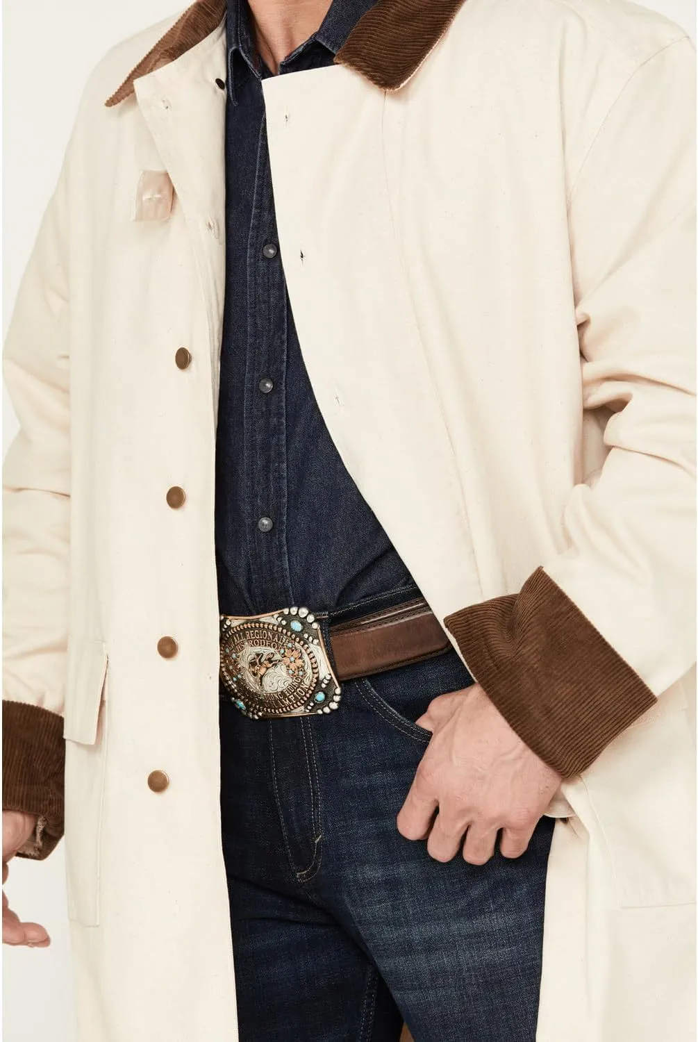 Scully Men's Long Canvas Jacket