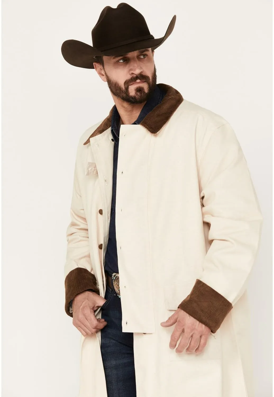 Scully Men's Long Canvas Jacket