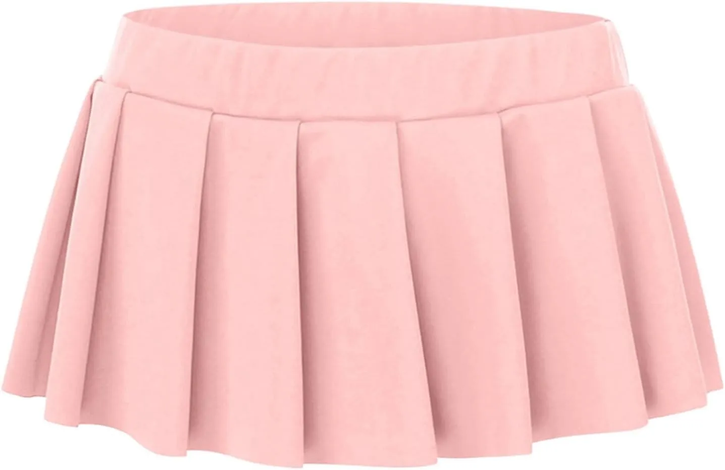 see through lingerie Women Pleated Mini Skirt Role Play Solid Lingerie Skirts Mesh Costume Roleplay Uniform Plaid Mini Skirt french maid lingerie for women Pink XX-Large