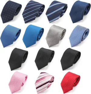 Segarty Neckties for Men, 14 PCS Classic Assorted Jacquard Neck Tie, Men's Pretied Ties Set for Formal Business Wedding