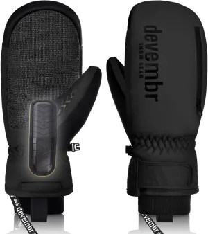 Ski Mittens with Wrist Guards and Undercuff Design, Snowboard Mittens Touchscreen