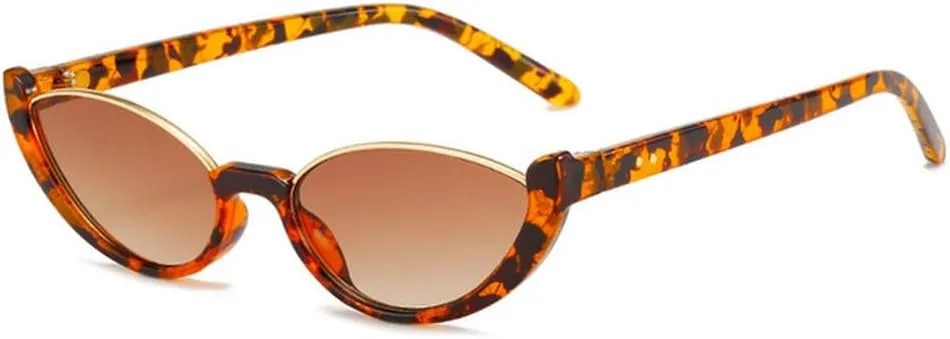 Small Frames Cat Eye Sunglasses Women Rivet Vintage Shades Sun Glasses Female Fashion Eyeglasses Retro Eyewear UV400
