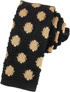 Stripe Knit Ties For Men Women Casual Slim Men's Neckties Skinny Knitted Neck Tie For Wedding Party Brown Narrow Tie