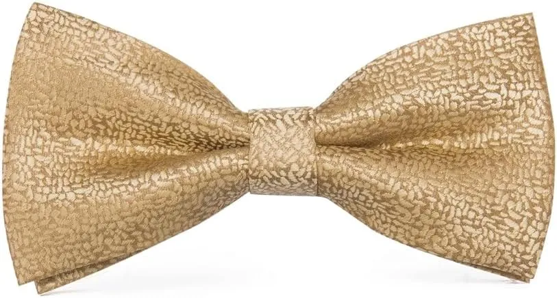 Striped Bow Ties Silk Self Tie Bow Tie Pocket Square Cufflinks Set Wedding Gift