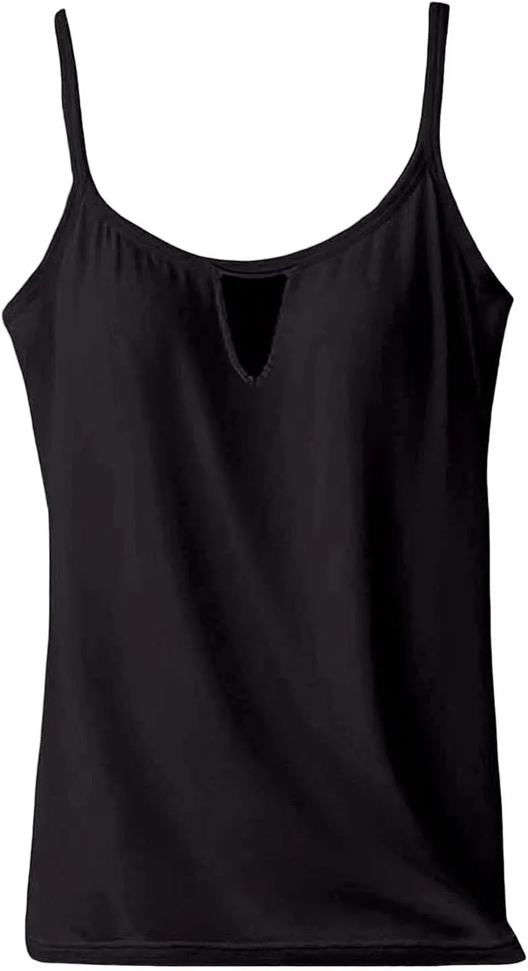 Tank Top with Built in Bra for Women Summer Casual Loose Camisole Laides Adjustable Spaghetti Strap Shelf Cami 2025
