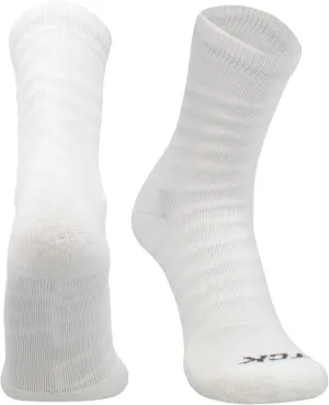 TCK Ankle Compression Support Crew Socks for Men - Ankle Wrap Tape Design - Basketball Football Volleyball - 20-30 mmHg