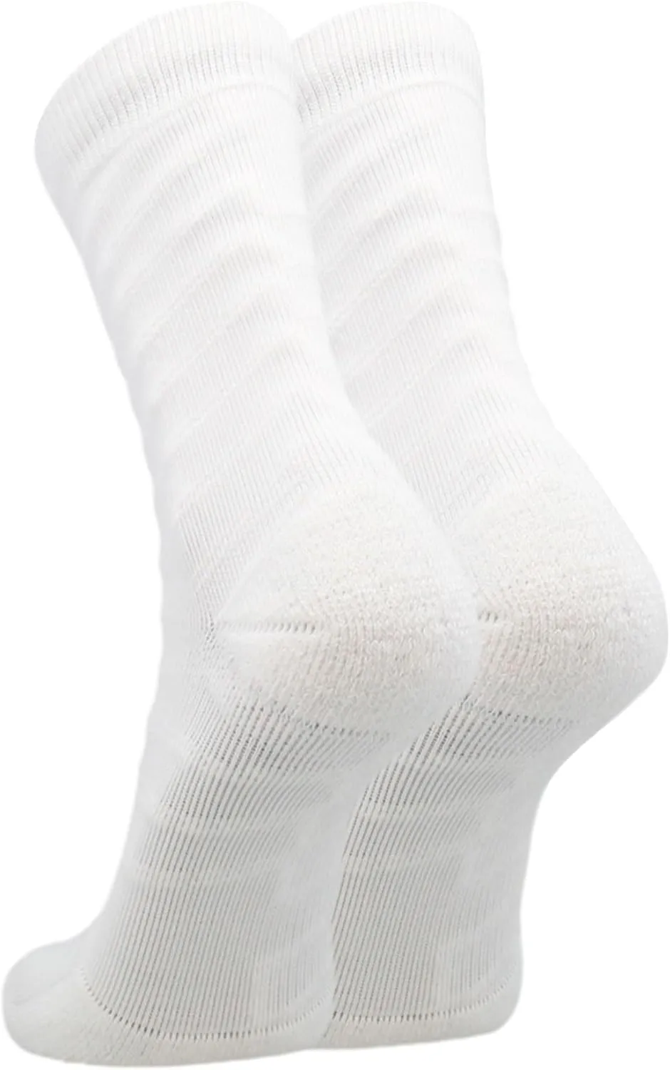 TCK Ankle Compression Support Crew Socks for Men - Ankle Wrap Tape Design - Basketball Football Volleyball - 20-30 mmHg