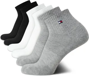 Tommy Hilfiger Men's Athletic Socks - Performance Cushion Quarter Cut Ankle Socks (6 Pack)