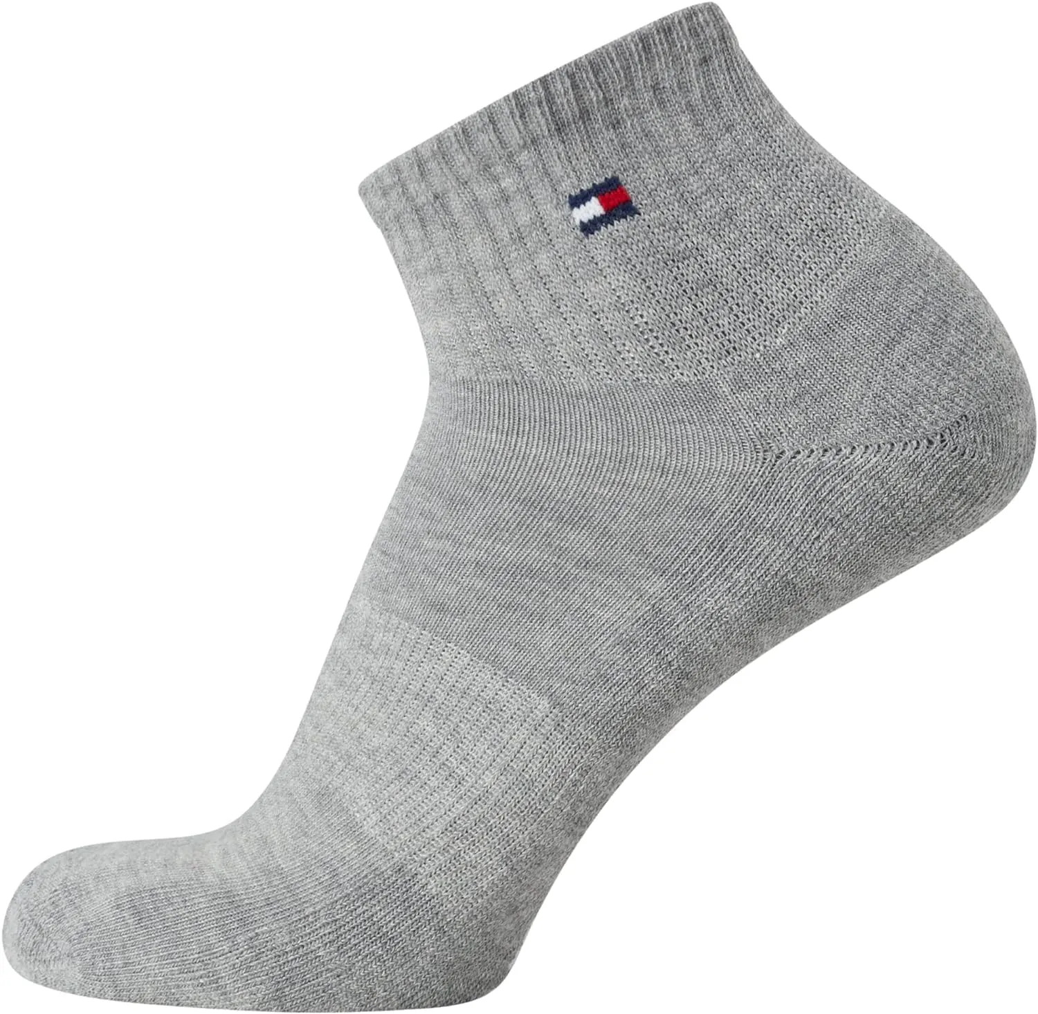 Tommy Hilfiger Men's Athletic Socks - Performance Cushion Quarter Cut Ankle Socks (6 Pack)