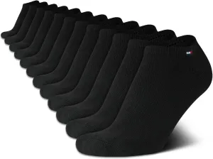 Tommy Hilfiger Women's No Show Socks - 12 Pack Soft Stretch Womens Athletic Ankle Socks - Running Socks for Women