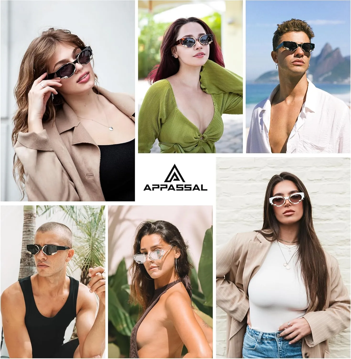 Trendy Sunglasses for Women Men Vintage Narrow Cateye Metal Snake Sunnie Y2k Accessories AP3621