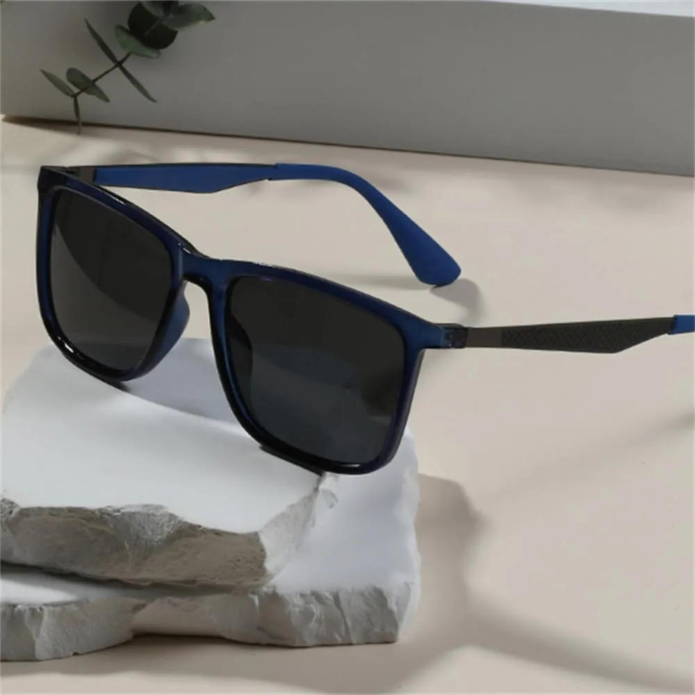 UV400 Protection Sunglasses for Men Frame Polarized Sun Glasses(3,One)