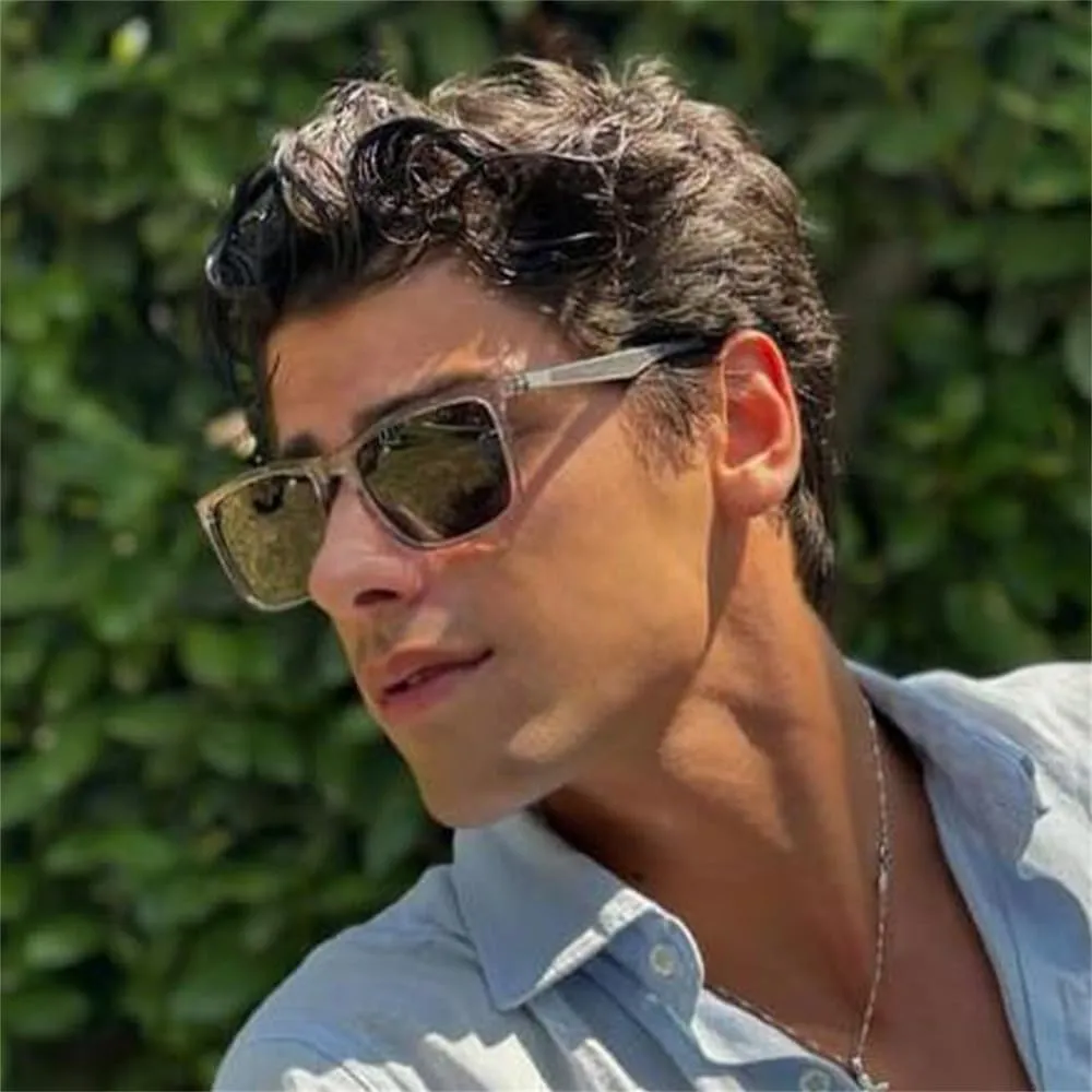UV400 Protection Sunglasses for Men Frame Polarized Sun Glasses(3,One)