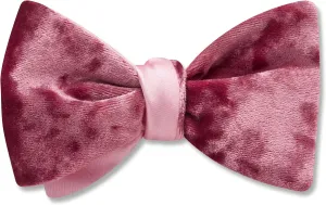 Velvet Pink - Reversible bow ties 15.5-19.5 inches Standard/Slimline (Pictured) Freestyle/Self-Tie