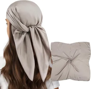 vimate Head Scarf for Women Hair 27'' Square Satin Silk Feeling Bnadana Neck Scarf Handbag Accessories Etc