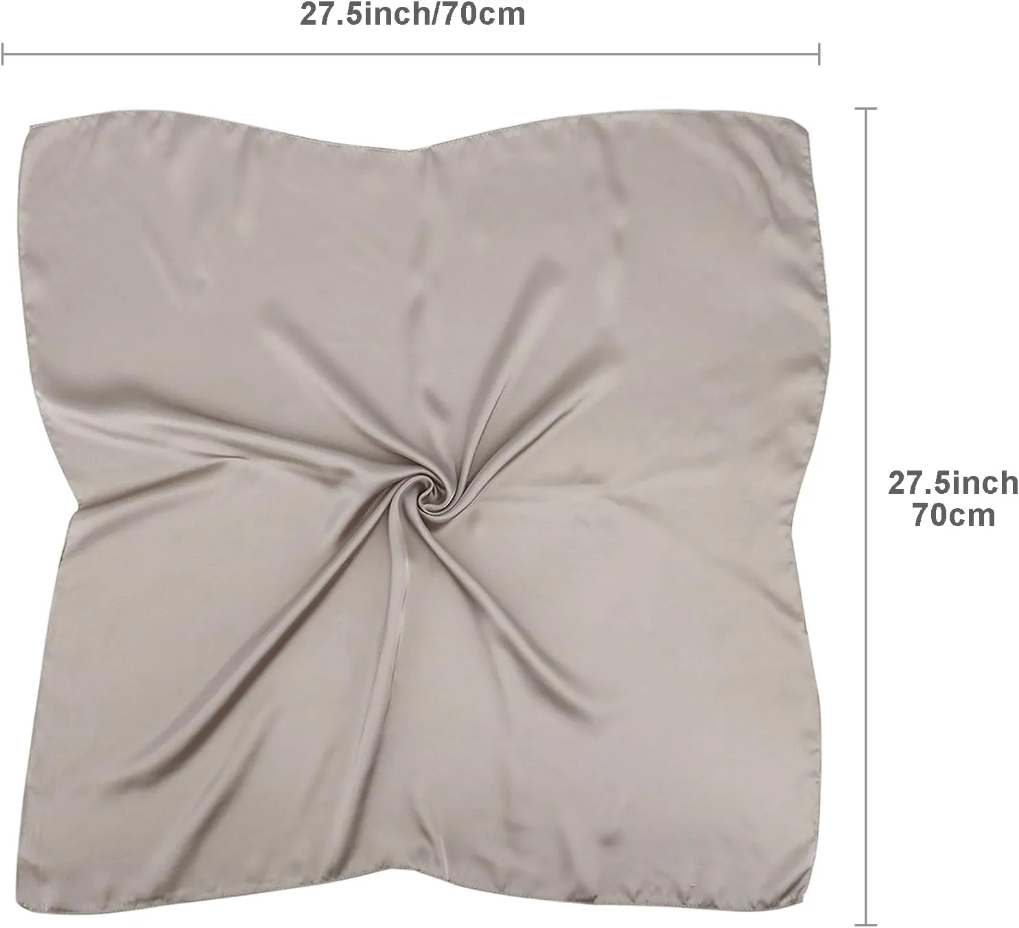 vimate Head Scarf for Women Hair 27'' Square Satin Silk Feeling Bnadana Neck Scarf Handbag Accessories Etc