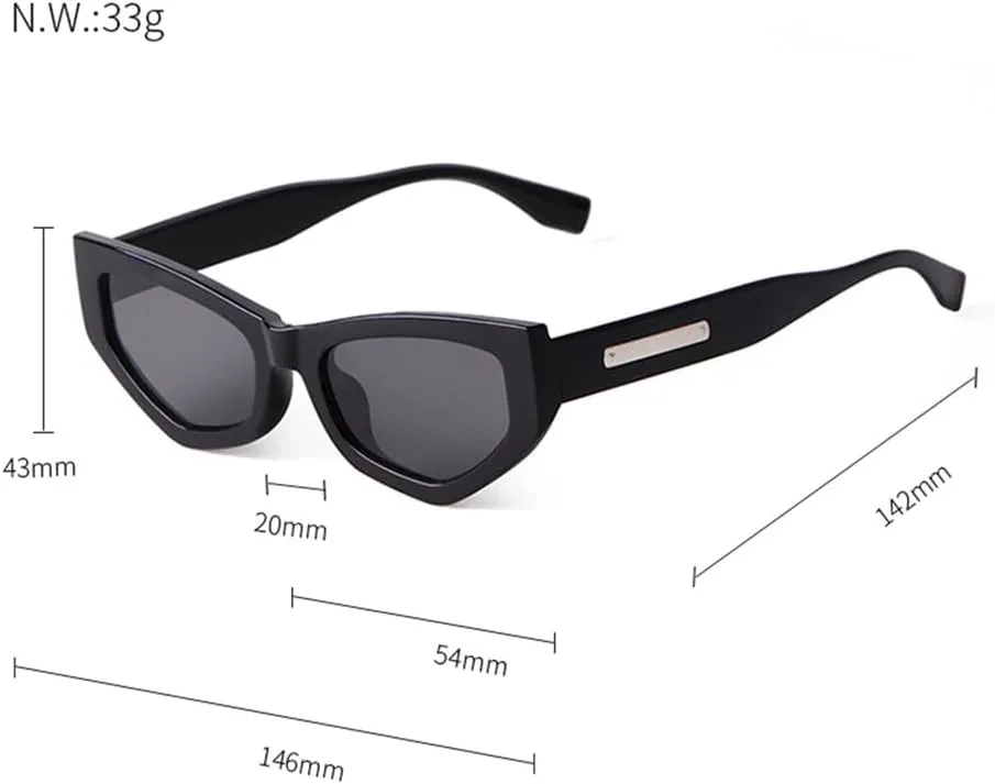 Vintage Tortoiseshell Cat Eye Sunglasses Women Men Retro Rectangle Sun Glasses