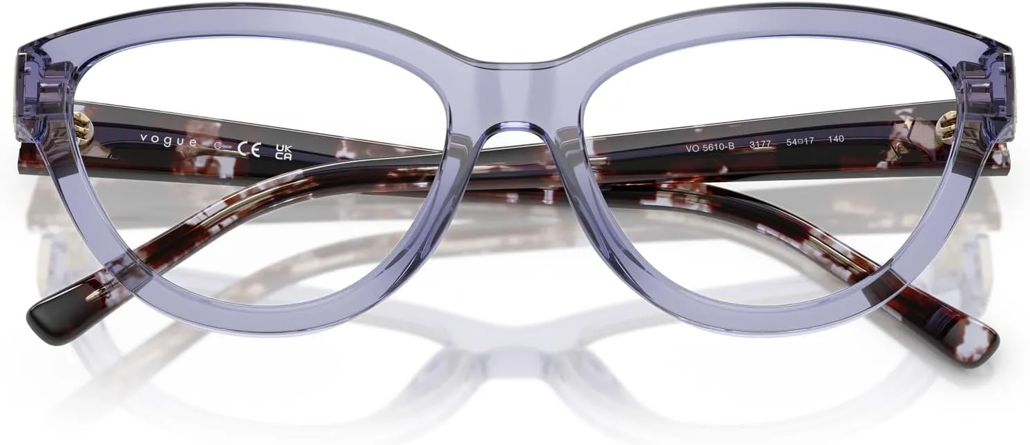 Vogue Eyewear Women's Vo5610b Cat Eye Prescription Eyewear Frames