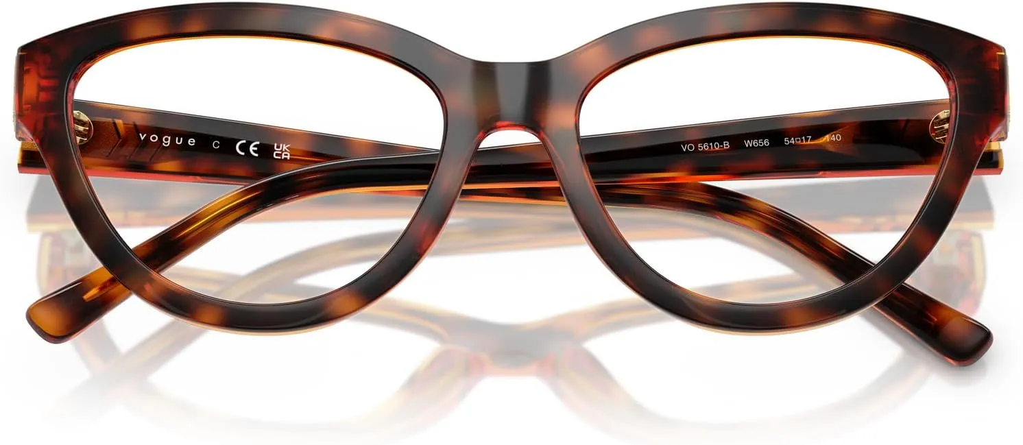 Vogue Eyewear Women's Vo5610b Cat Eye Prescription Eyewear Frames