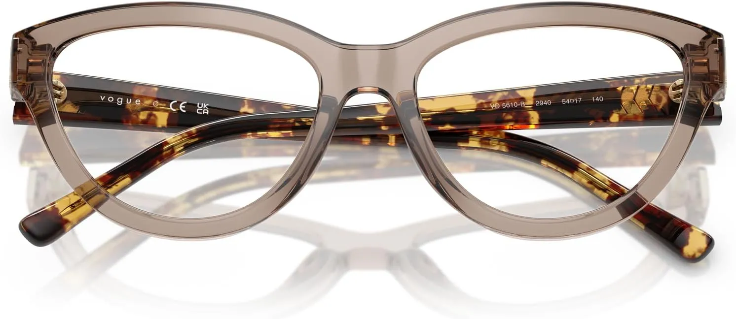 Vogue Eyewear Women's Vo5610b Cat Eye Prescription Eyewear Frames