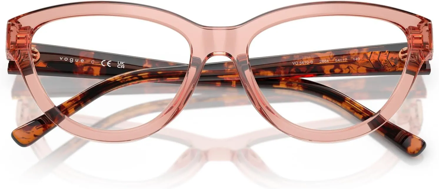 Vogue Eyewear Women's Vo5610b Cat Eye Prescription Eyewear Frames