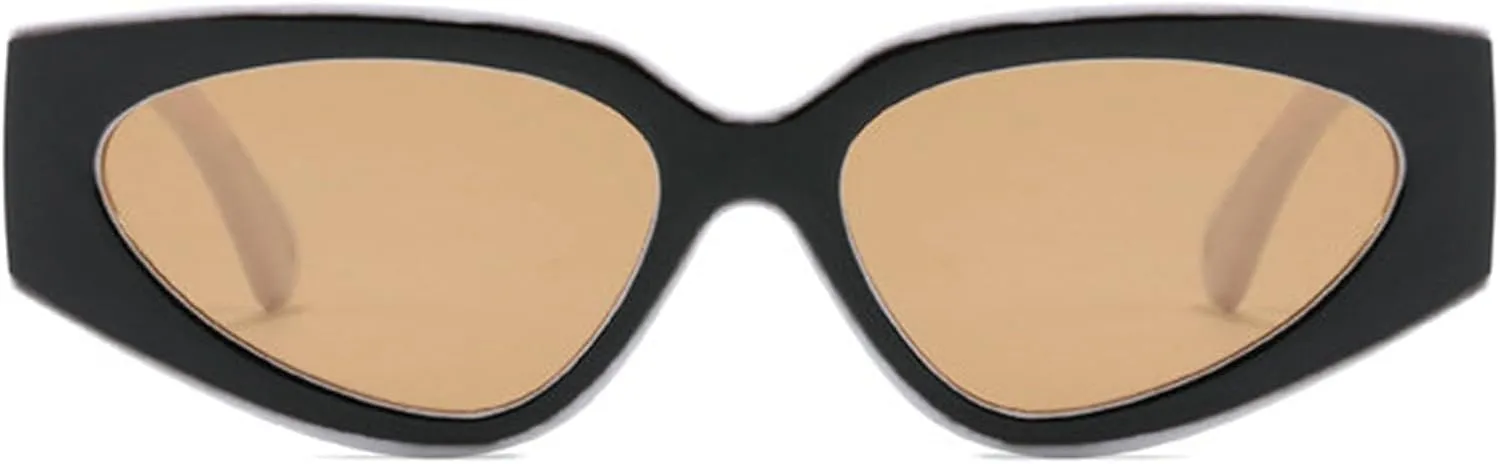 willochra Fashion Leopard Grey Sun Glasses Men 2025 Vintage Cat Eye Y2K Sunglasses Women Wide Leg Shades UV400