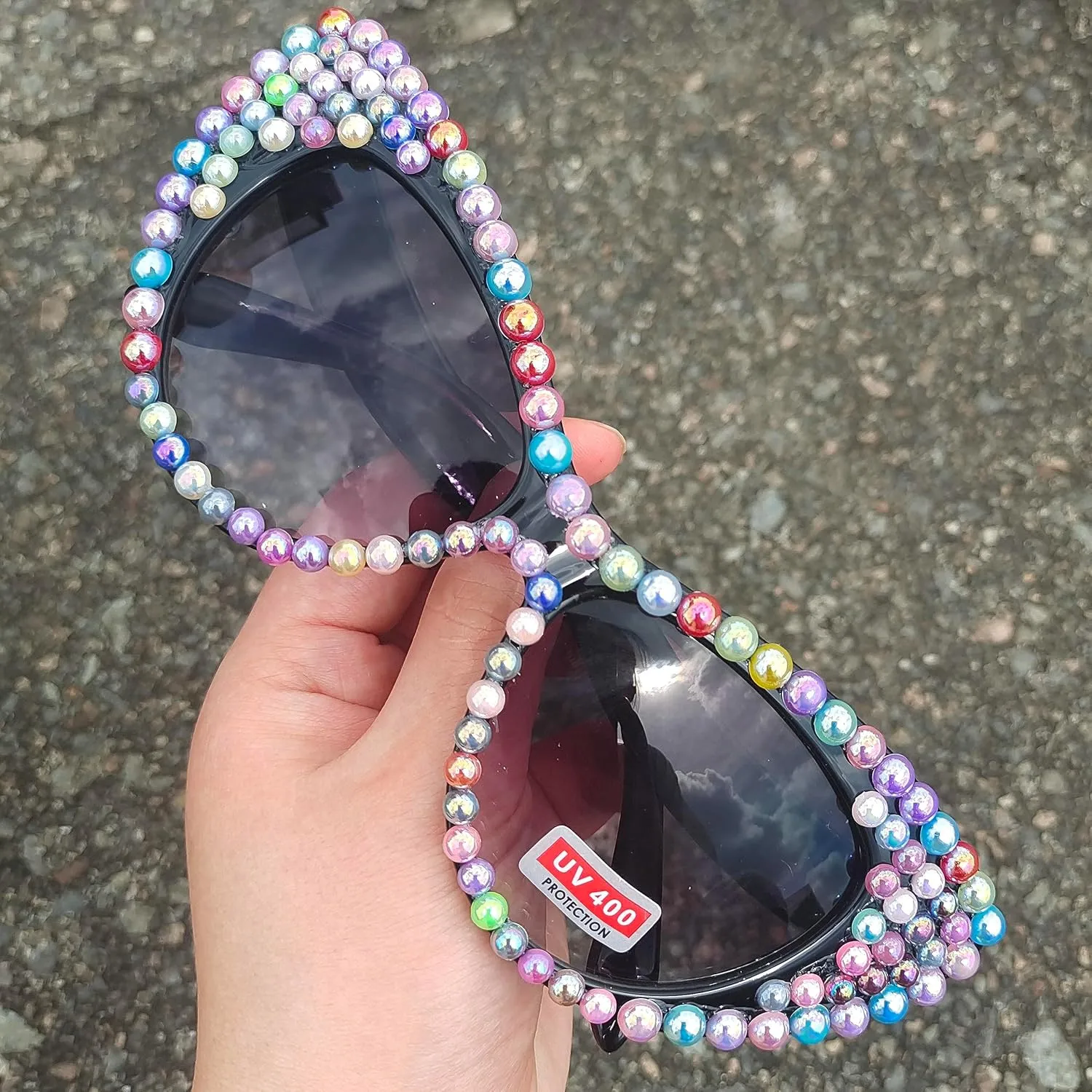 willochra Oversized Diamond Sunglasses Women Rhinestone Cat Eye Sunglasses Vintage Men bling party sunglasses Eyewear