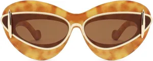 willochra Vintage Oversized Cat Eye Sunglasses For Women men Fashion Double Frame Designer Pilot Oval Elegant Big Shades F27