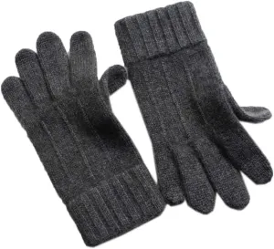Winter Warm Men Knitted Gloves Cold Weather Pure Wool Fleece Knit Gloves Full Finger Touchscreen Gloves