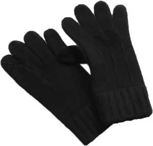 Winter Warm Men Knitted Gloves Cold Weather Pure Wool Fleece Knit Gloves Full Finger Touchscreen Gloves