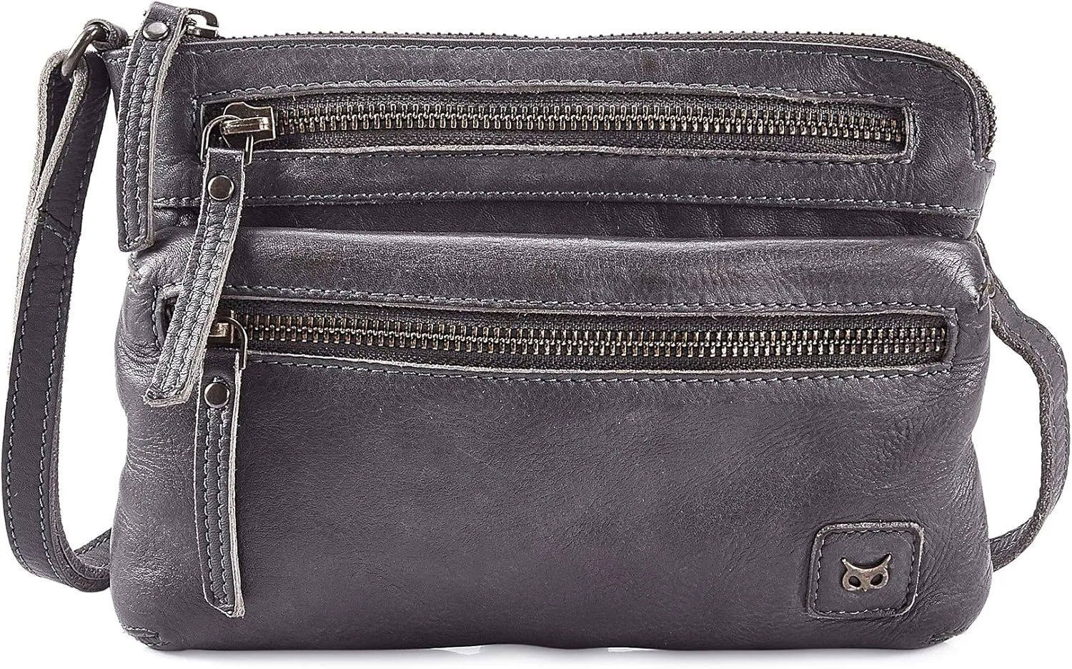 Wise Owl Accessories Small Crossbody Sling Bag Real Leather Purse for Women Crossover Trendy Shoulder Handbag