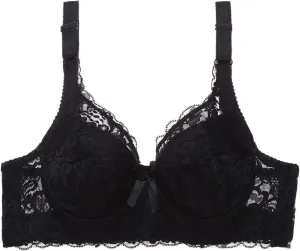 Women Sexy Lace Bras for Women, Full Coverage No Underwire Everyday Bras Comfortable Wireless Padded Bras