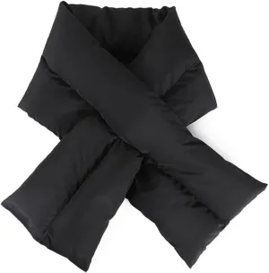 Women Winter Scarf Warm Cozy Super Lightweight Puffer Down Scarf Coat Jacket Accessories Neck Warmer Black